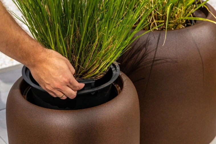 Klasyczna Okrągła Donica do biura Monumo Ambienti  39h